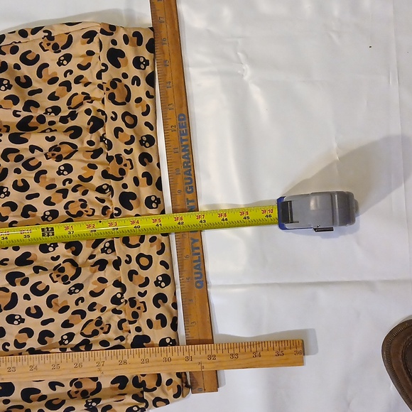 ShoSho sz M hoodie minidress, LS, Halloween leopard print, soft, stretchy fleece - Picture 9 of 13